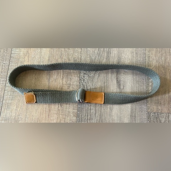Royal Robbins size 34-36 cotton khaki green/gray adjustable canvas belt - Picture 3 of 12